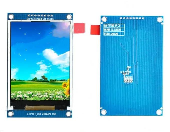 SPI TFT LCD ÷ ũ , 2.8 ġ, 262K ÷, 8 , ILI9341, ST7789, ̺ IC 240(RGB)* 320